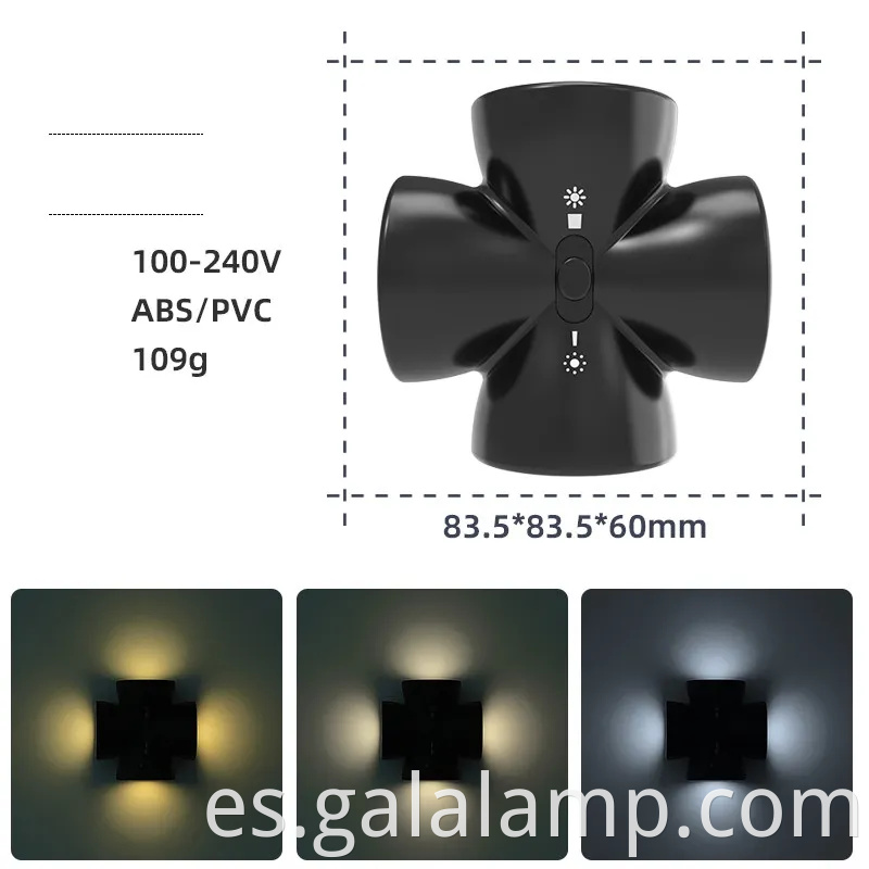 Luces de pared LED contemporáneas para iluminación elegante del pasillo